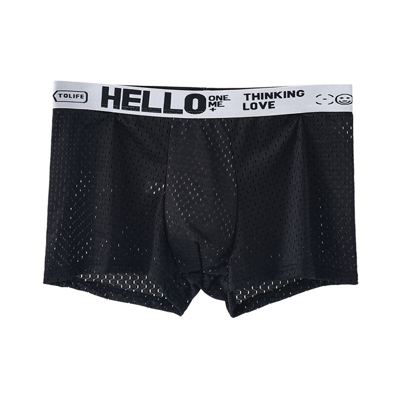 Bryan – Boxers pour hommes en soie glacée respirante