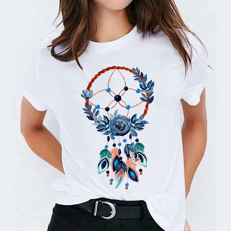 Mandy – T-shirt à Manches Courtes avec Motif Cartoon