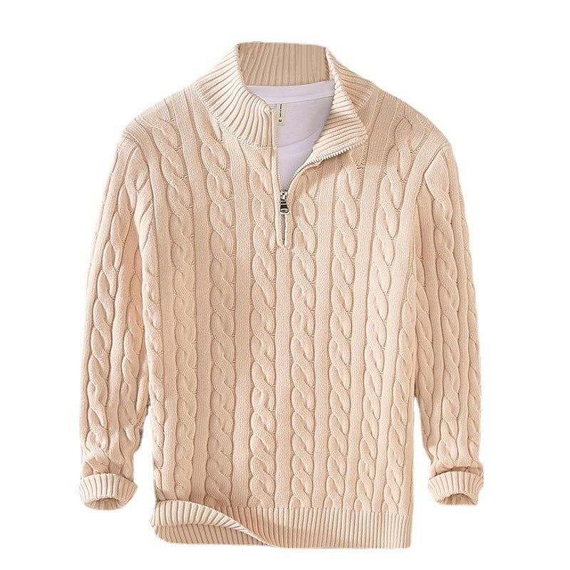 Robert – Pull en Maille Détendu avec Fermeture Éclair pour Hommes