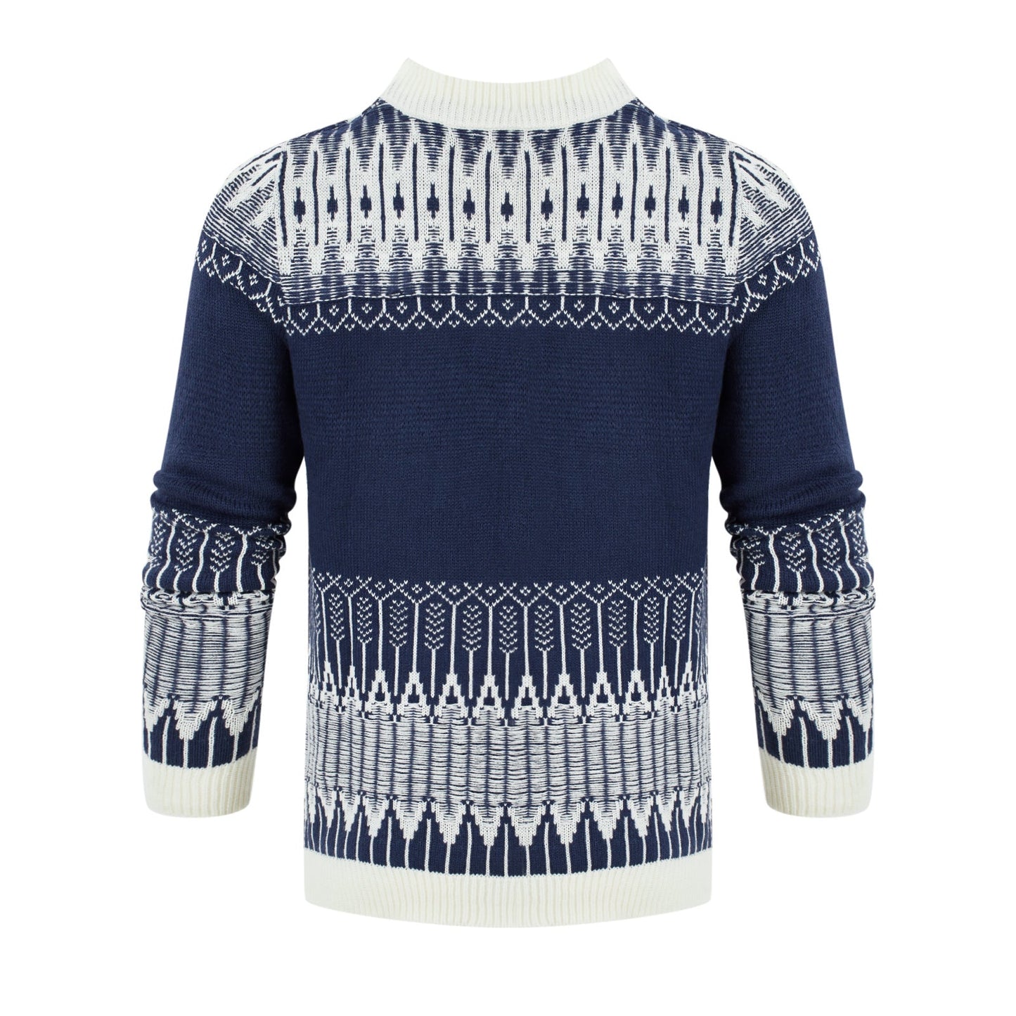 Danny – Unisex Pulli mit Fair Isle Muster und langen Ärmeln