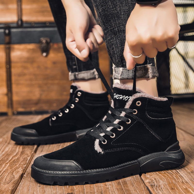 Ross – Bottines chaudes pour homme avec doublure en peluche