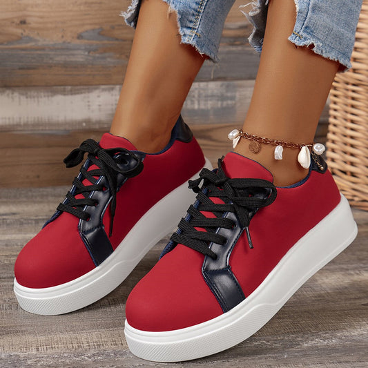 Gabrielle – Baskets Rétro Femme avec Lacets