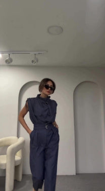 Nicole – Blouse modelante pour épaules et taille avec ceinture