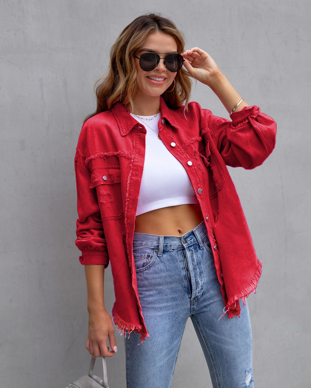 Brenda – Veste Déchirée pour Femmes pour l'Automne et le Printemps