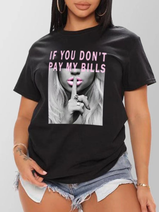 Melanie – T-shirt à col rond avec imprimé pour femmes