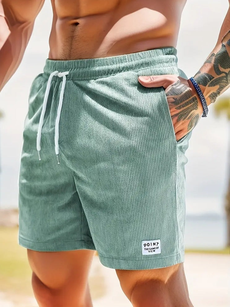 Caroline – Lässige Sommercordshorts mit Schnürung
