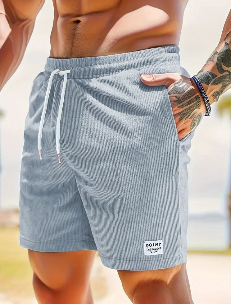 Caroline – Lässige Sommercordshorts mit Schnürung
