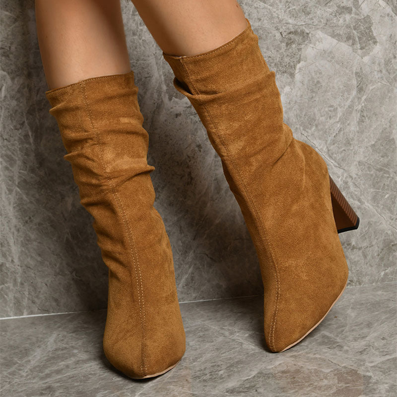 Jessie – Bottes pour Femmes avec Pointe et Talon Haut Bloc