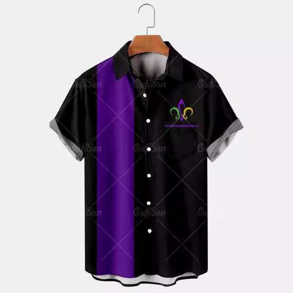 Joe – Chemise Hawaïenne Imprimée 3D Été Décontractée pour Homme