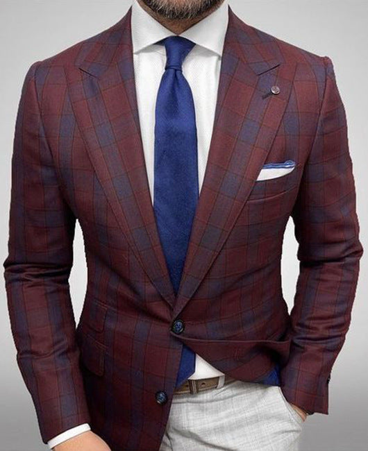 Felix – Blazer Rayé pour Homme en Coupe Slim