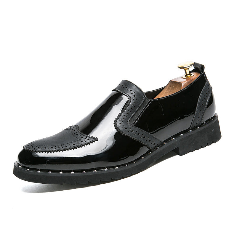 Ernest – Chaussures Richelieu claires pour hommes avec bout pointu en cuir vegan