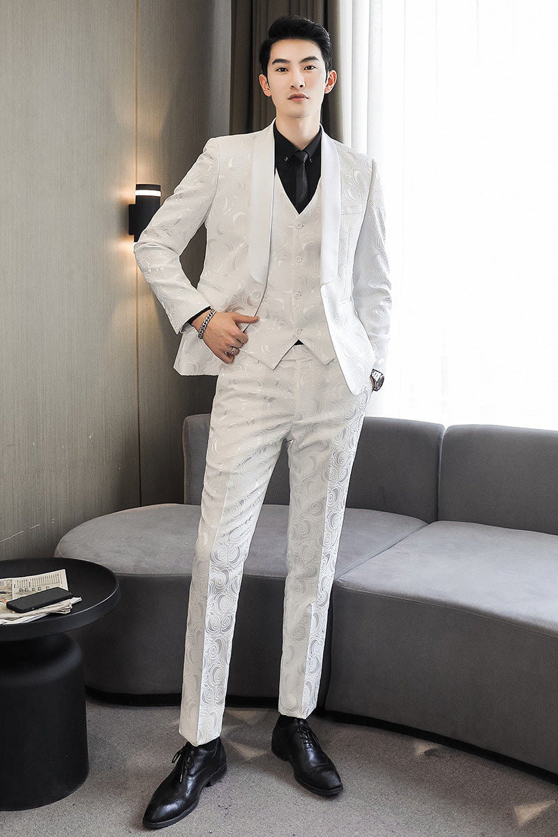 Sean – Costume Trois Pièces Imprimé pour Homme