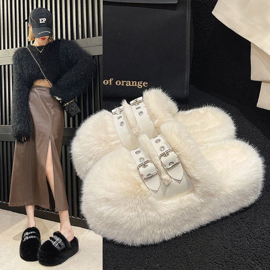 Betty – Chaussons Épais en Peluche pour Femmes