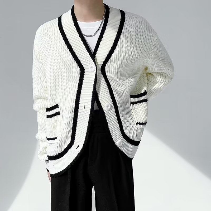 Robin – Cardigan Homme Moderne avec Col V