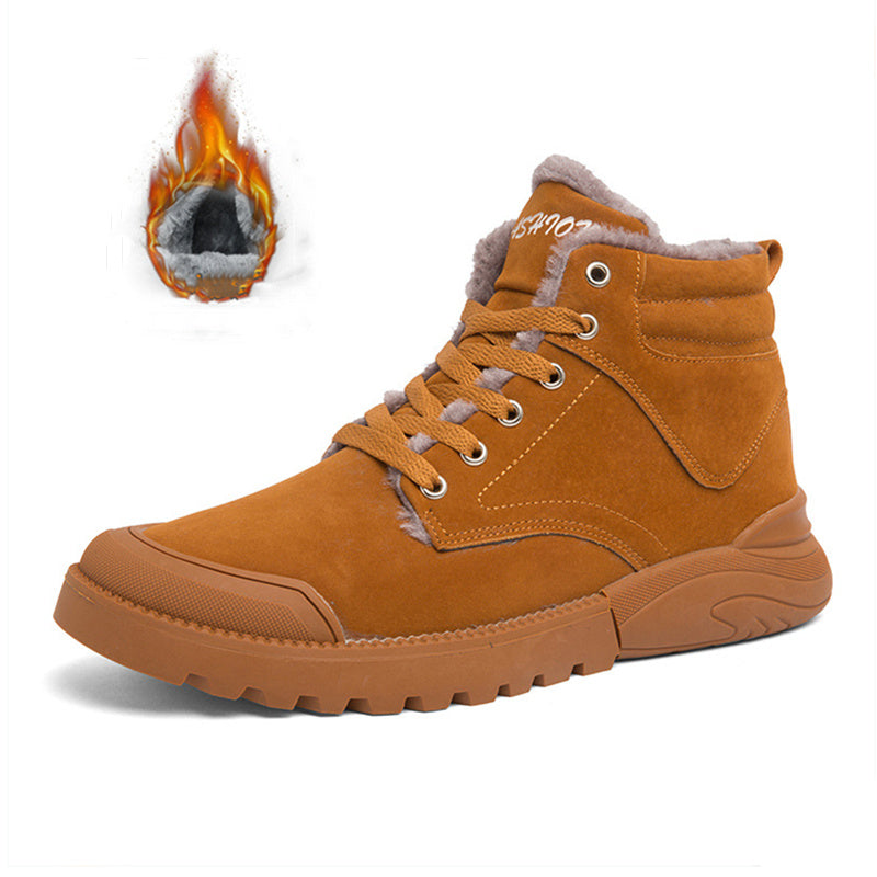Ross – Bottines chaudes pour homme avec doublure en peluche