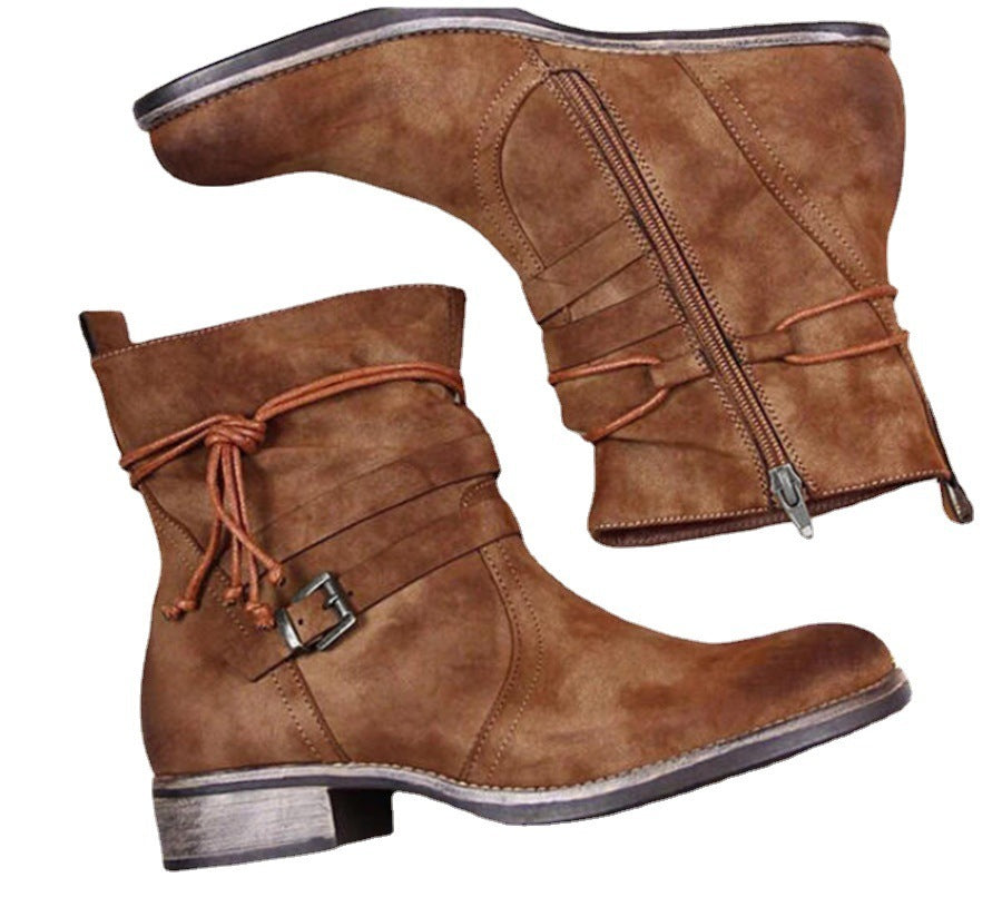 Nicola – Bottines Western Vegan avec Boucle