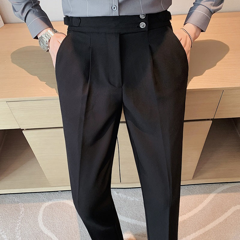 Tim – Pantalons d'affaires britanniques pour hommes