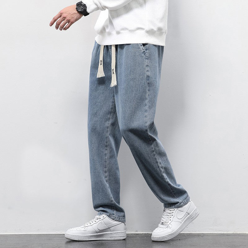 Damian – Jean ample décontracté pour hommes avec taille élastique