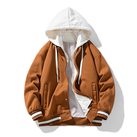 Clifford – Cardigan à Capuche en Polaire Uni pour Homme