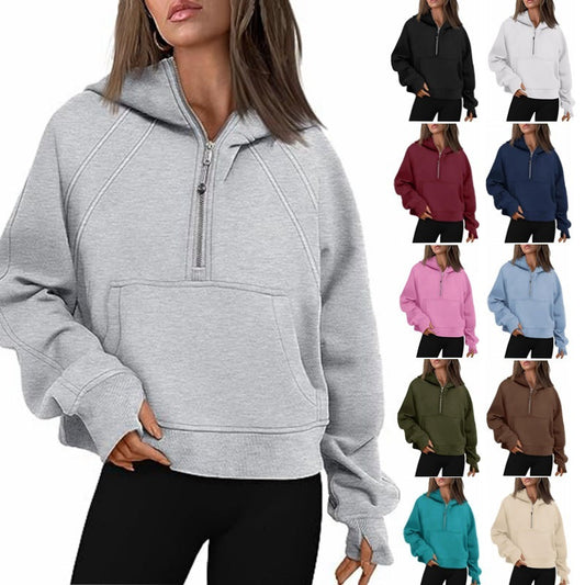 Sophia – Lässiger Damenkapuzenpullover mit Taschen