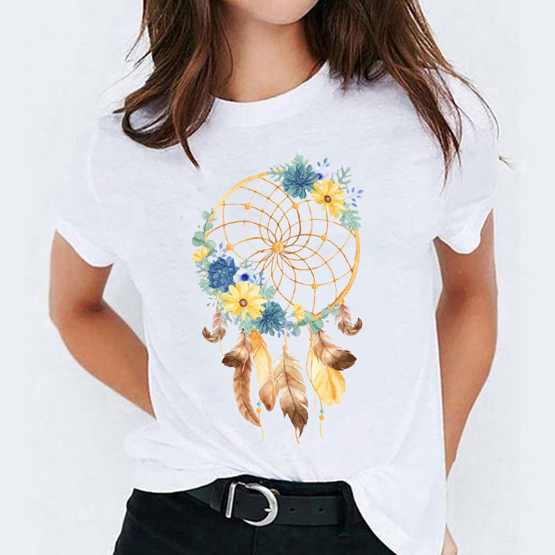 Mandy – T-shirt à Manches Courtes avec Motif Cartoon