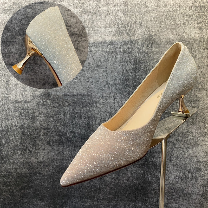 Samantha – Stilettos en Cristal avec Bout Pointu