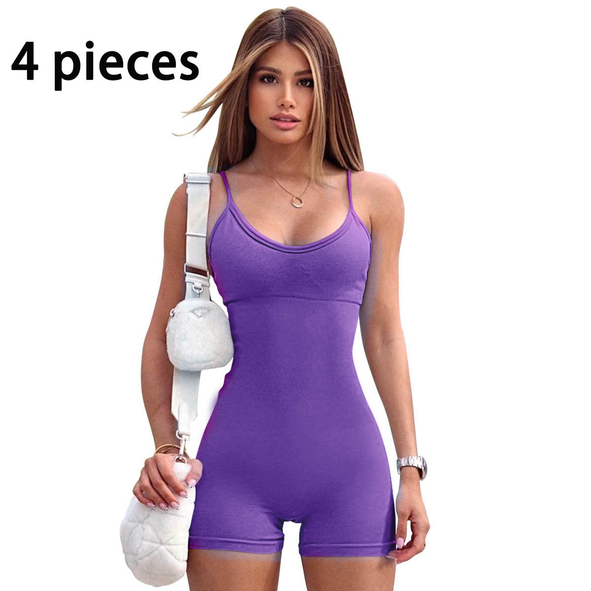 Carly – Combinaison Sportive avec Bretelles Spaghetti pour Femmes