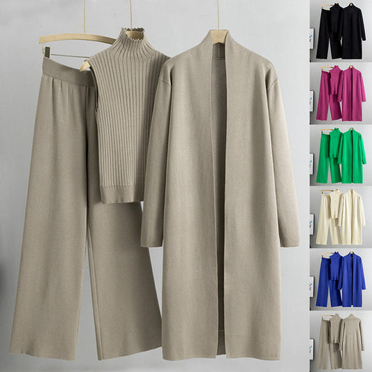 Tanya – Ensemble en Tricot avec Veste, Cardigan et Pantalon
