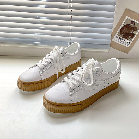 Harriet – Chaussures Décontractées Blanches Style Coréen pour Femmes