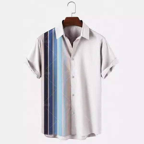 Joe – Chemise Hawaïenne Imprimée 3D Été Décontractée pour Homme