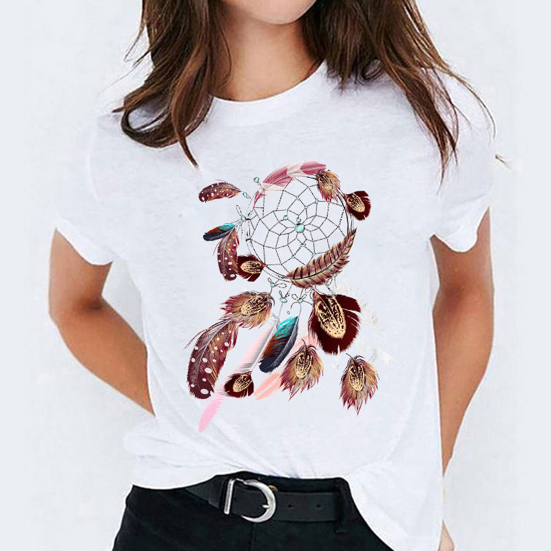Mandy – T-shirt à Manches Courtes avec Motif Cartoon