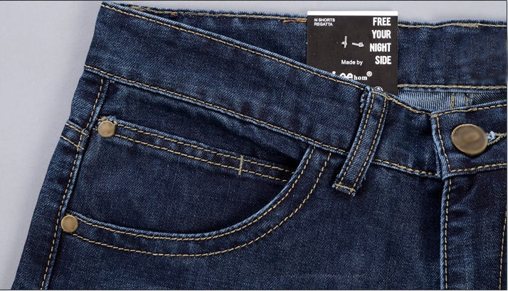 Kelvin – Jean Slim-Fit Droit Homme en Bleu Foncé