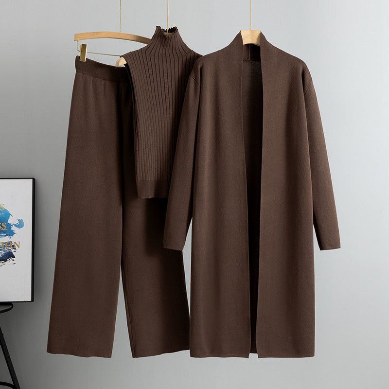 Tanya – Ensemble en Tricot avec Veste, Cardigan et Pantalon