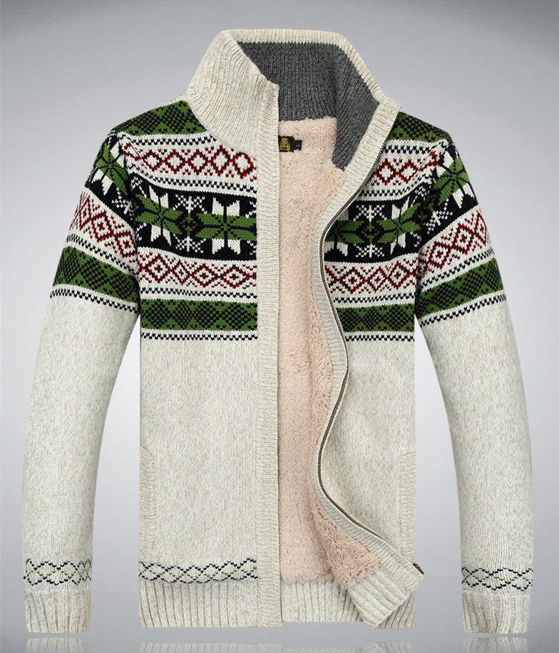 Cameron – Cardigan en Velours Chaud pour Hommes