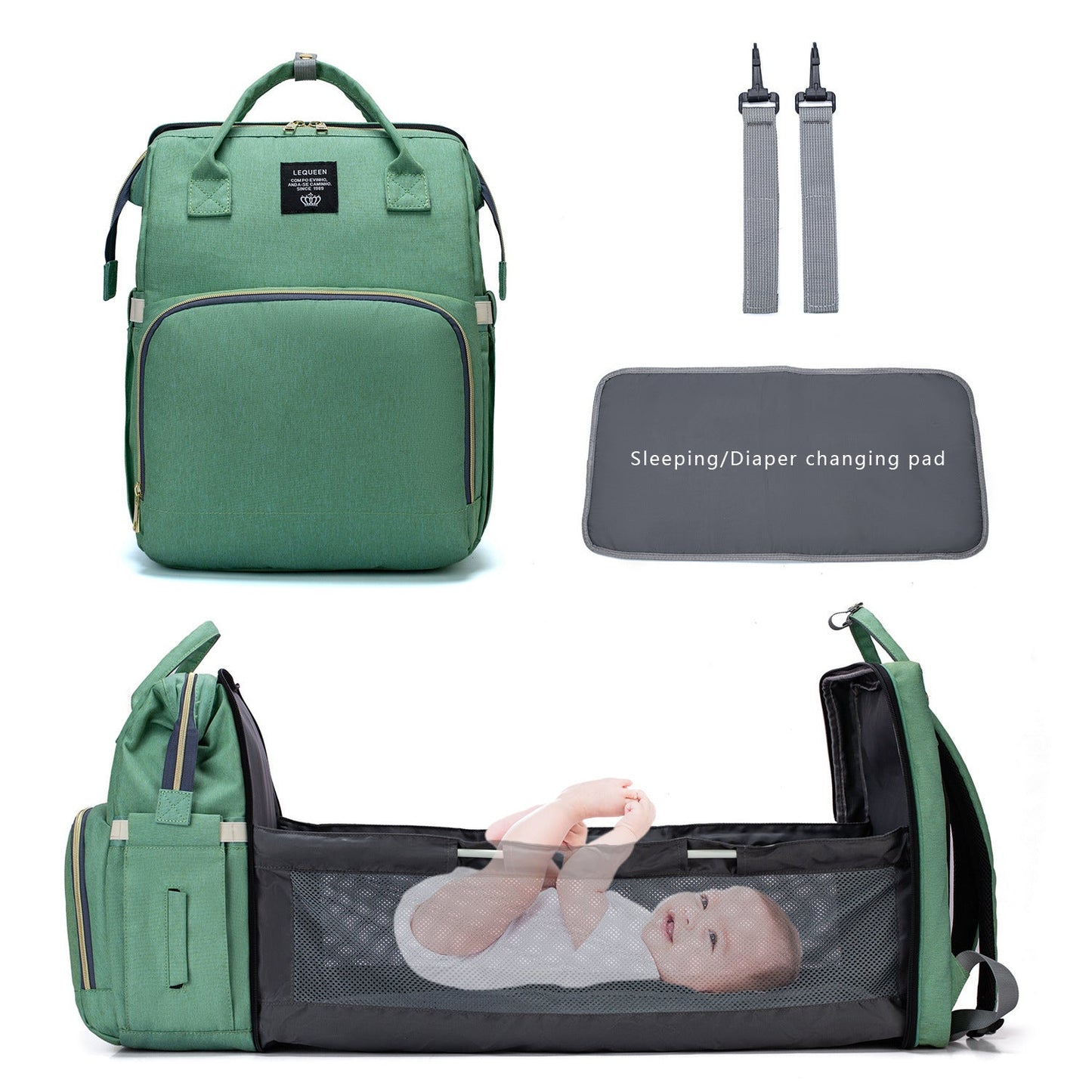 Carly – Sac à langer grande capacité pour mamans au design élégant