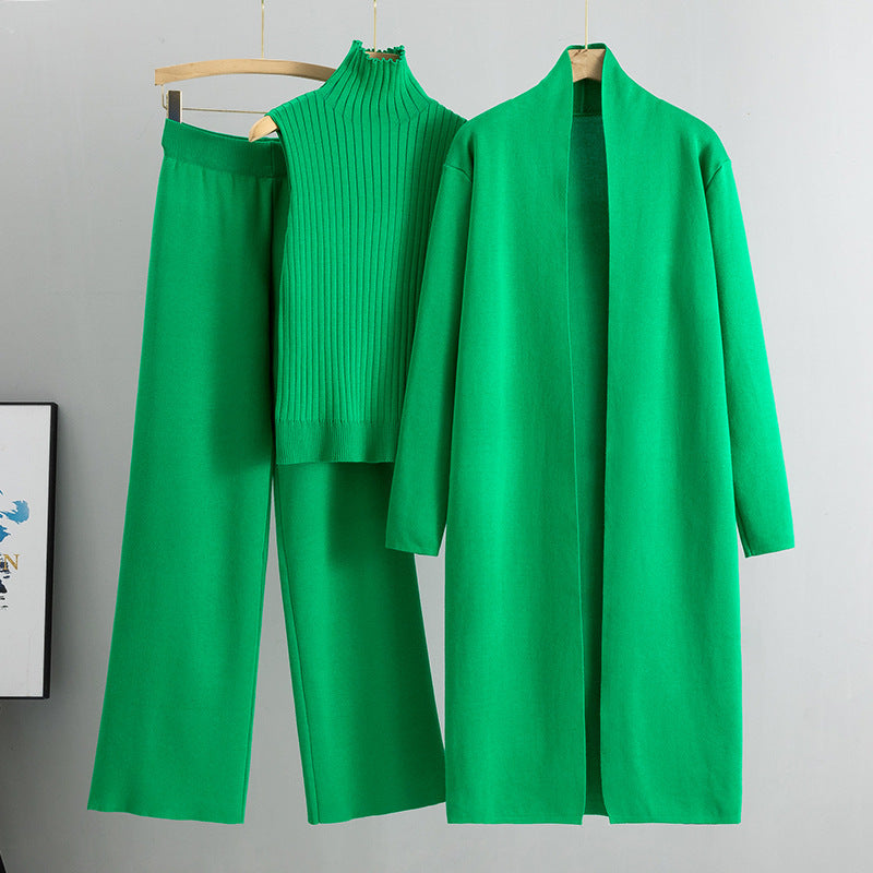 Tanya – Ensemble en Tricot avec Veste, Cardigan et Pantalon