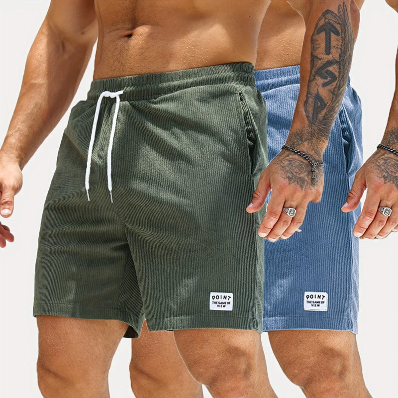 Caroline – Lässige Sommercordshorts mit Schnürung