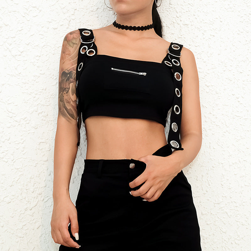 Lucy – Haut-debardeur sans manches avec découpe