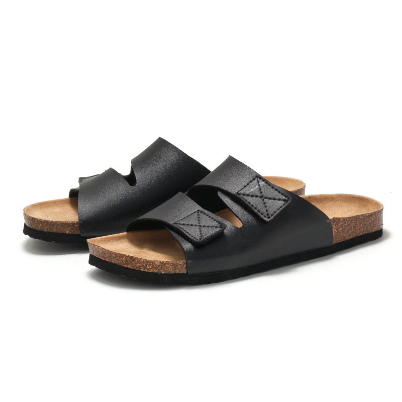 Norman – Sandales en liège avec fermeture velcro
