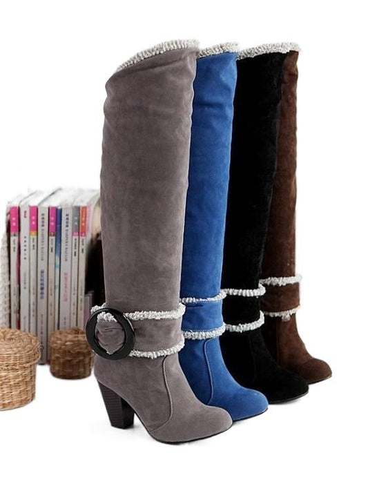 Tanya – Bottes hautes pour femmes à talon jusqu'au genou