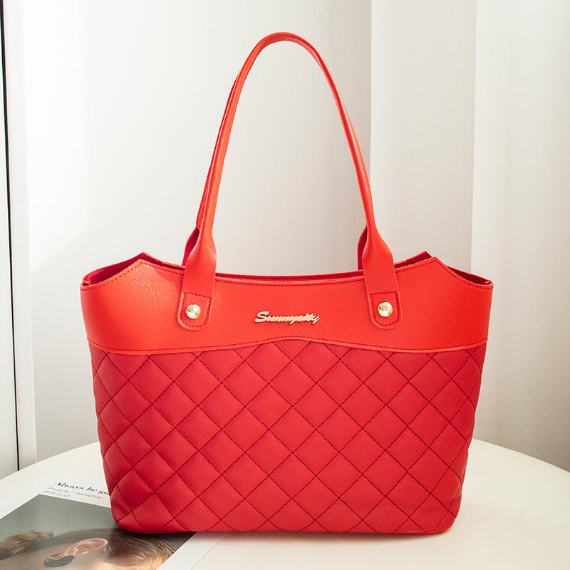 Helen – Sac à main rhombus pour femmes avec motif à carreaux élégant