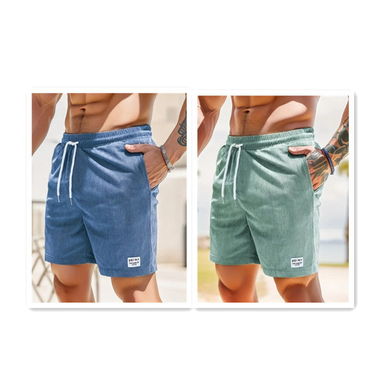 Caroline – Lässige Sommercordshorts mit Schnürung