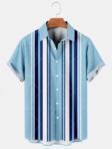 Joe – Chemise Hawaïenne Imprimée 3D Été Décontractée pour Homme