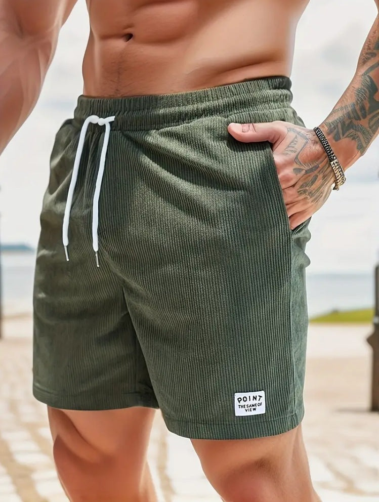 Caroline – Lässige Sommercordshorts mit Schnürung
