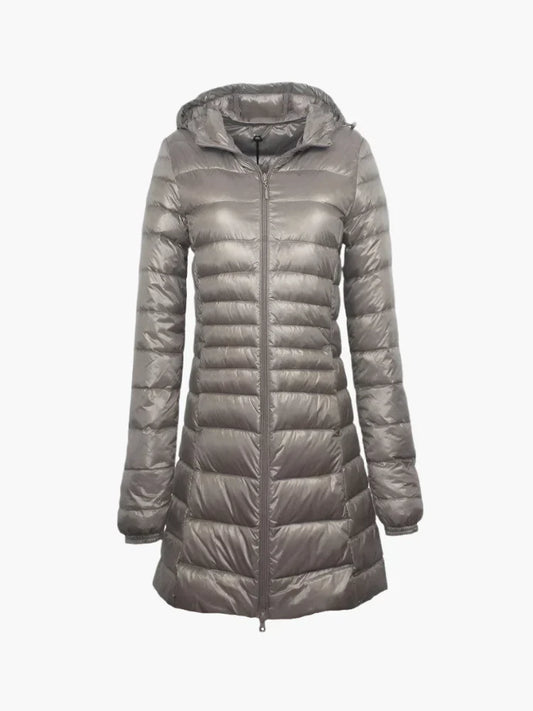 Anna – Long manteau d'hiver matelassé pour femmes