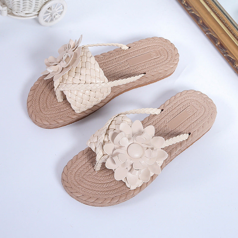 Marion – Sandales à fleurs pour plage et extérieur