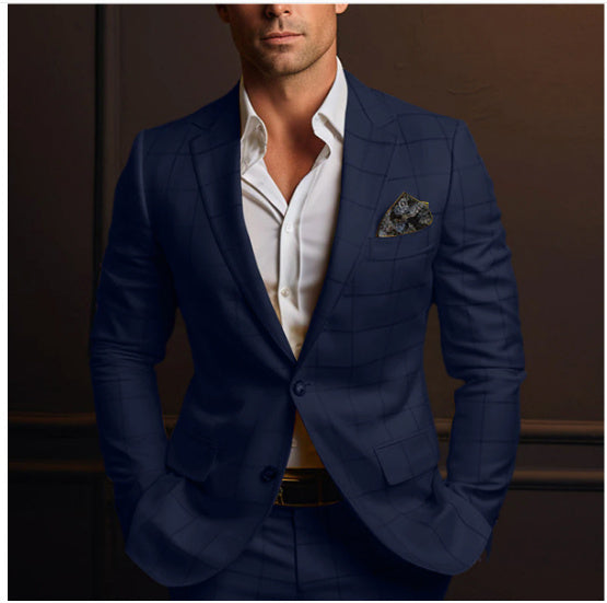 Felix – Blazer Rayé pour Homme en Coupe Slim