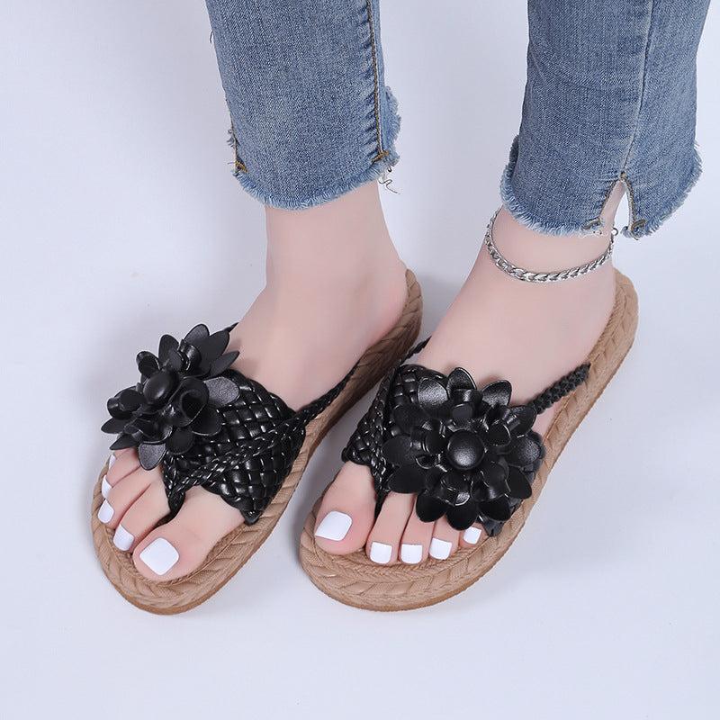 Marion – Sandales à fleurs pour plage et extérieur