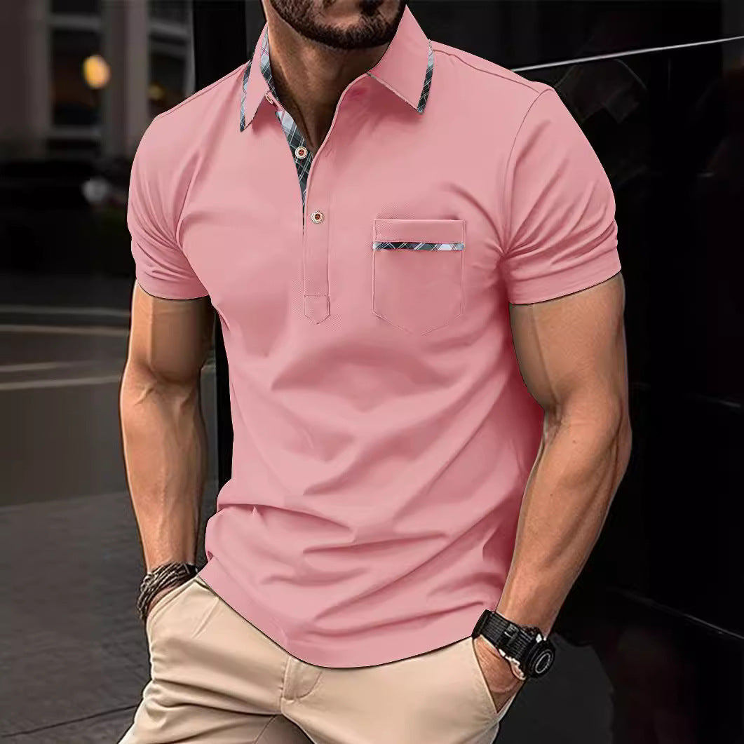Tommy – Polo Asymétrique à Pois pour Hommes