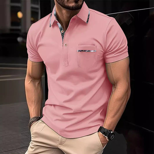 Tommy – Polo Asymétrique à Pois pour Hommes